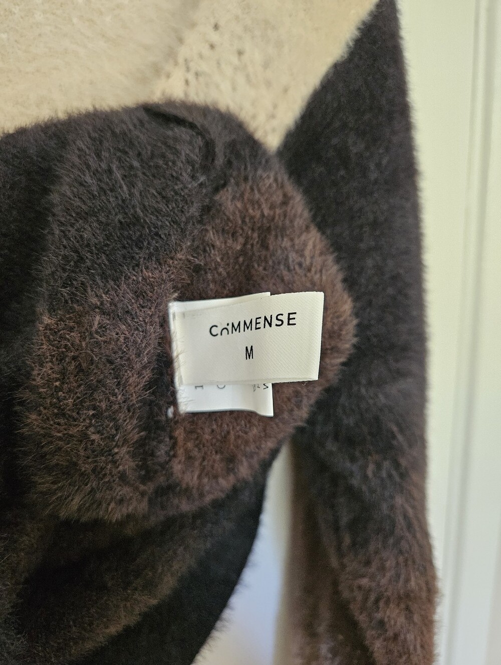 Commense Ombre Crewneck Sweater in Cream, Brown, Black - Picture 4 of 5